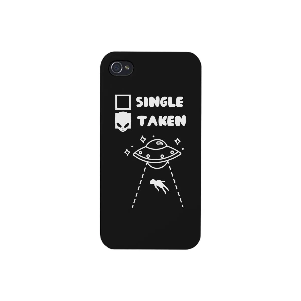 Single Taken Alien Black Phone Case Funny Graphic Case