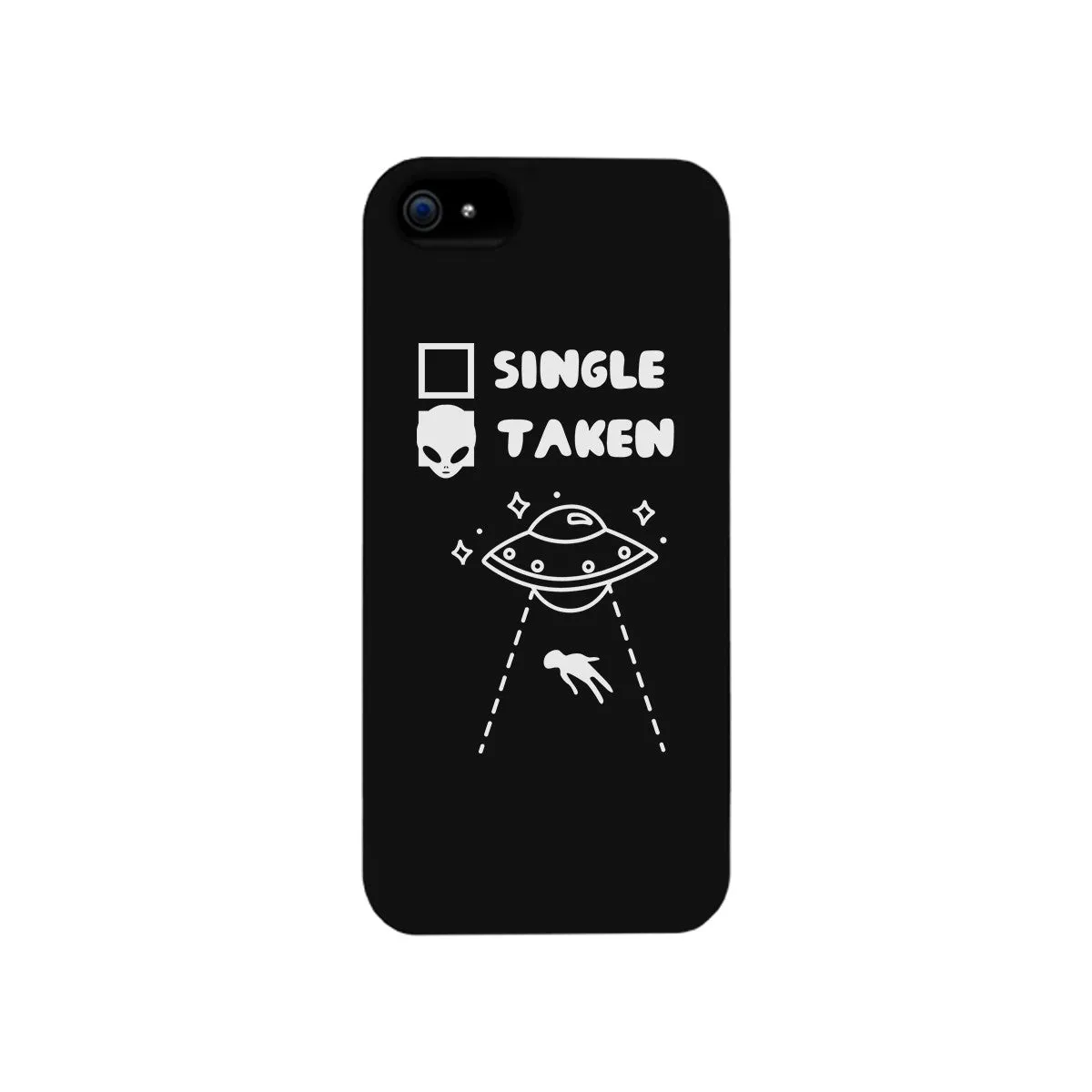 Single Taken Alien Black Phone Case Funny Graphic Case