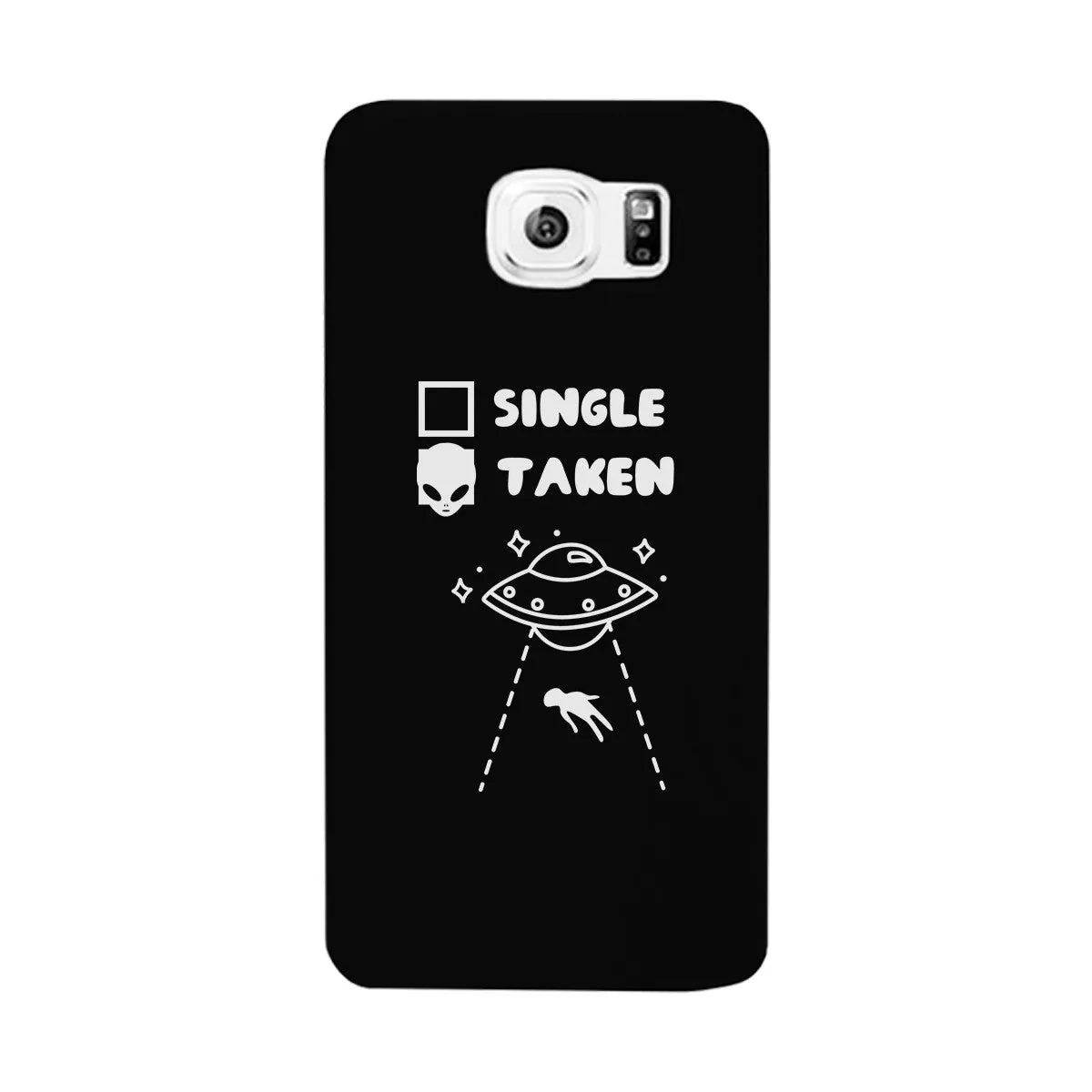 Single Taken Alien Black Phone Case Funny Graphic Case