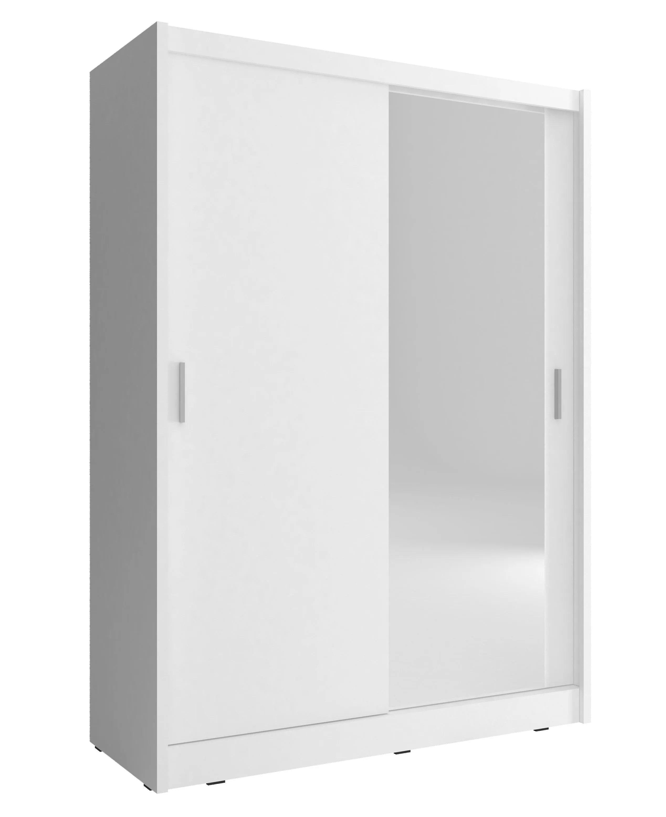 SLIDING DOOR WARDROBE MAJA I MIRROR 150cm WHITE