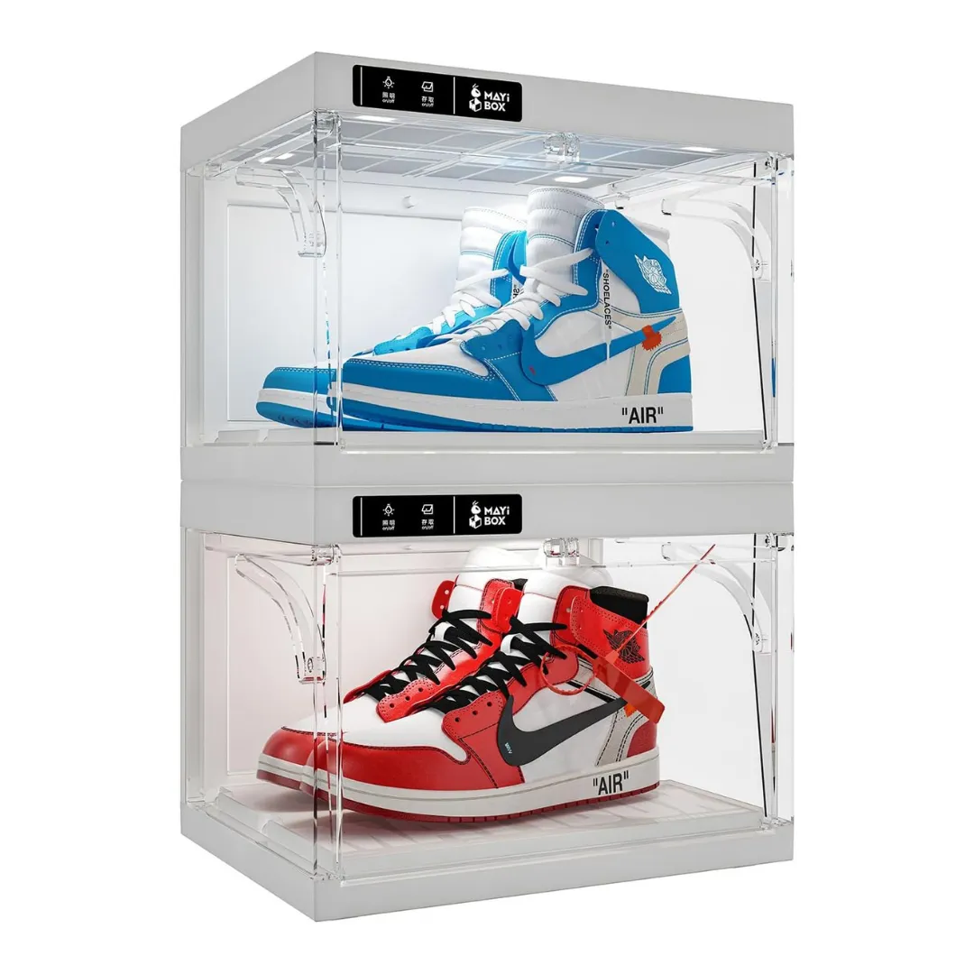 Sneaker Display Showrack Led Light 2 in 1 Pack Shoe Box