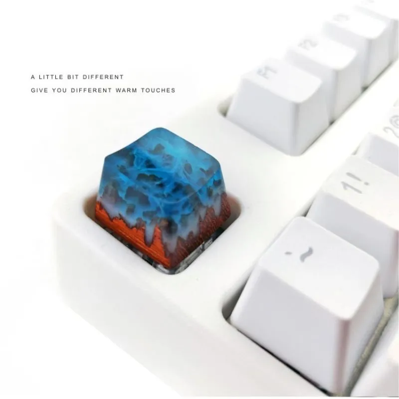 Snow-Capped Mountains Style Resin Keycap MX OEM R4