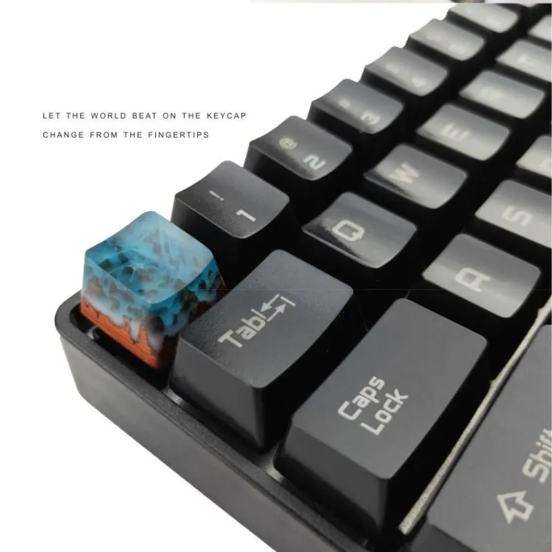 Snow-Capped Mountains Style Resin Keycap MX OEM R4