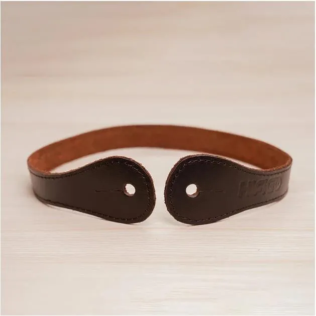 Soft Genuine Leather Buckle For Earphones