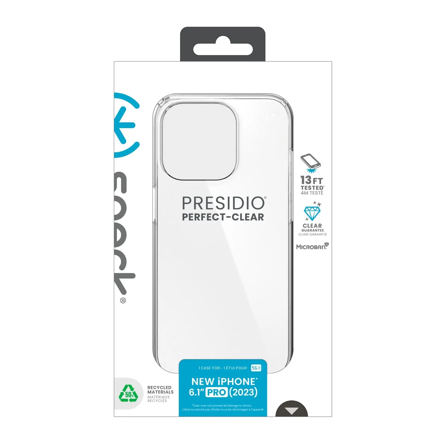 Speck Presidio Perfect-Clear Case - Apple iPhone 15 Pro - SPK150448-5085