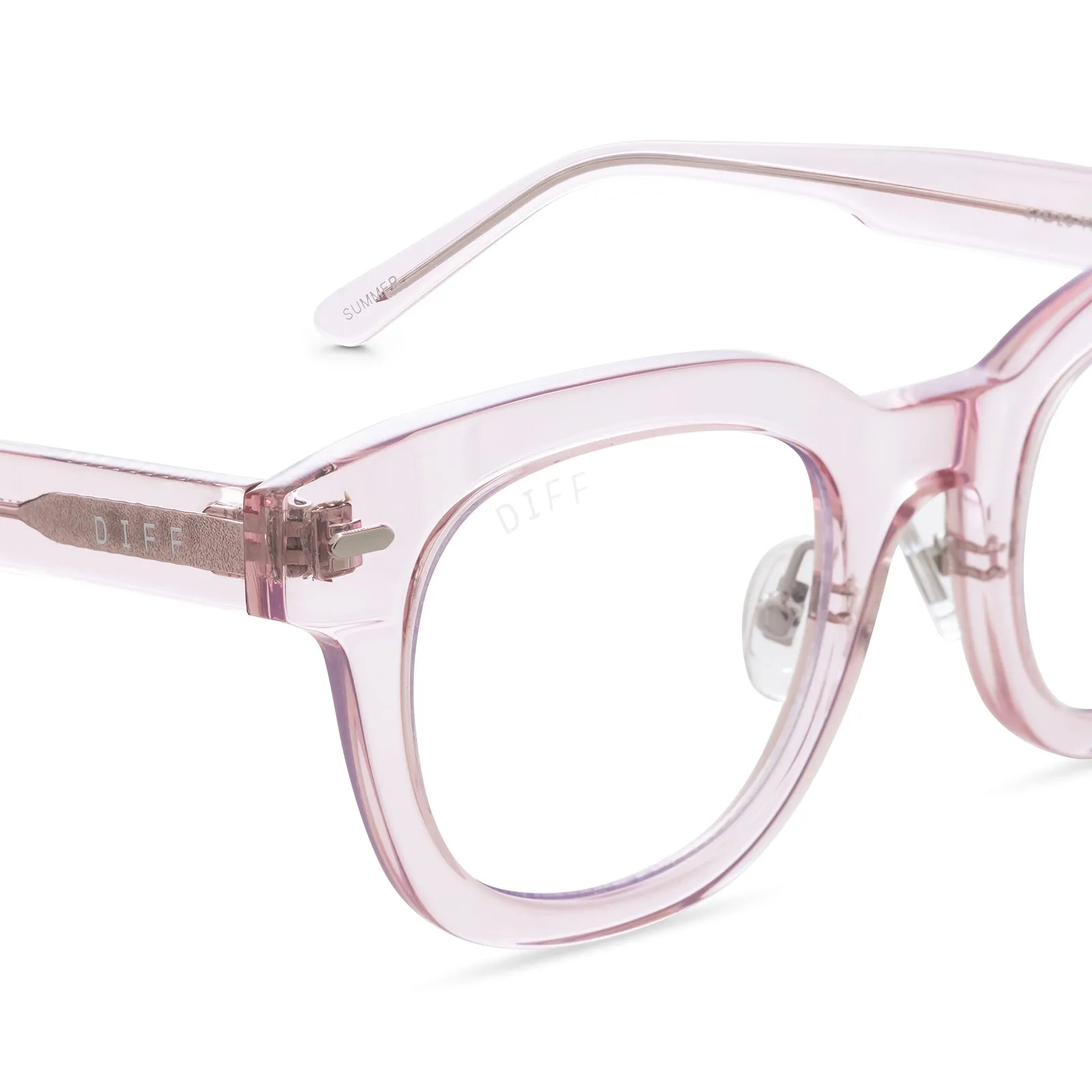 SUMMER - LIGHT PINK CRYSTAL   PRESCRIPTION GLASSES