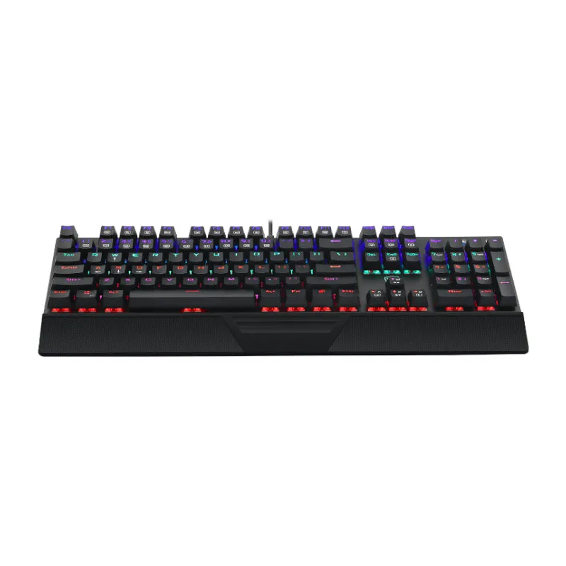 T-Dagger Destroyer 104 Key|Wrist Guard|Rainbow Backlit Gaming Mechanical Keyboard - Black