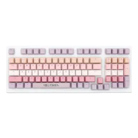 Taihao Love in Paris pbt double shot keycaps for diy gaming mechanical keyboard Backlit Caps oem profile light through ISO UK