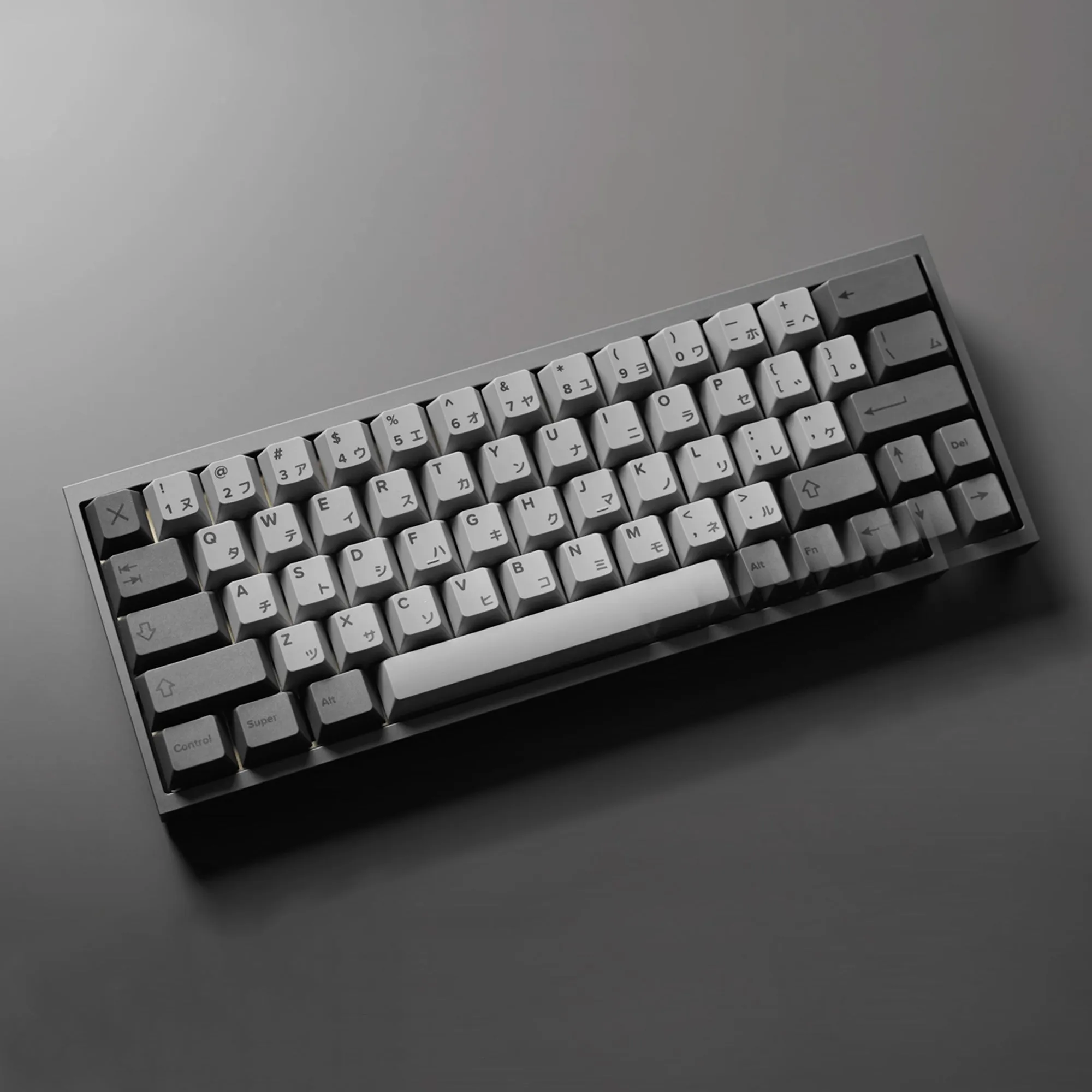 Tofu60 Mechanical Keyboard With Cement Grey Japanese PBT Keycaps