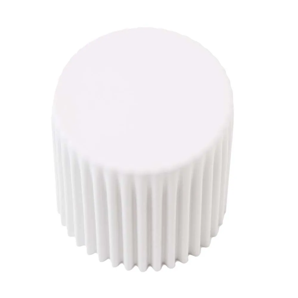 Two Bar Stools Cupcake Plastic Foot Stool White