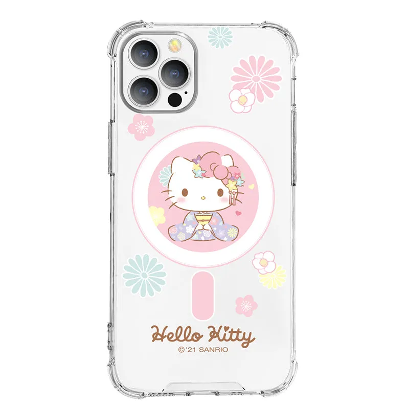 UKA Sanrio Characters Anti-fall Clear PC TPU Magnetic MagSafe Case Cover