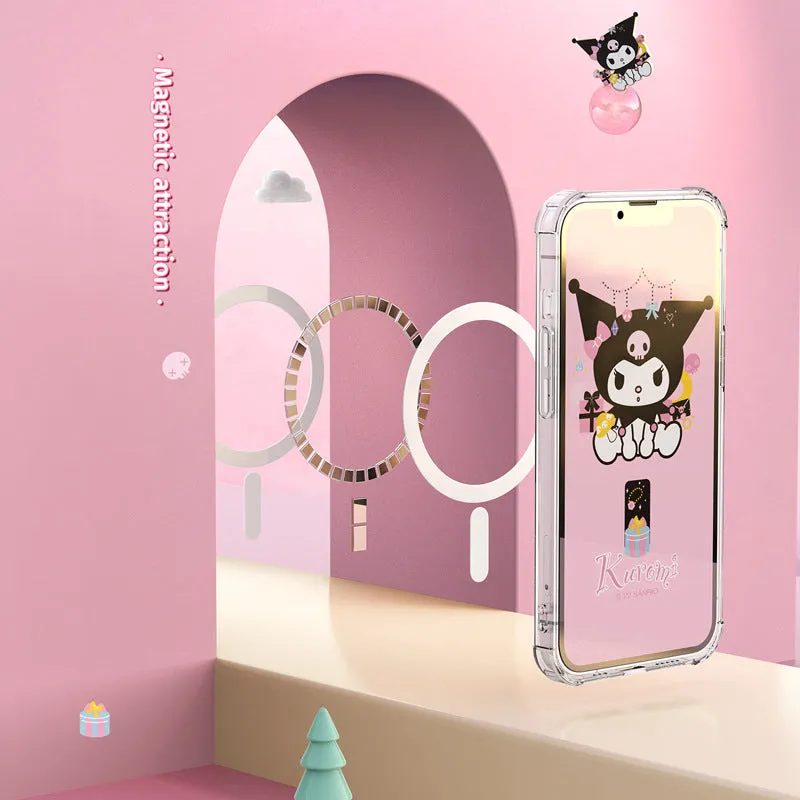 UKA Sanrio Characters Anti-fall Clear PC TPU Magnetic MagSafe Case Cover