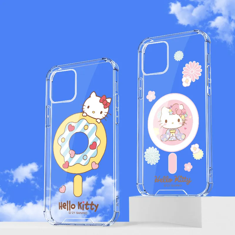 UKA Sanrio Characters Anti-fall Clear PC TPU Magnetic MagSafe Case Cover