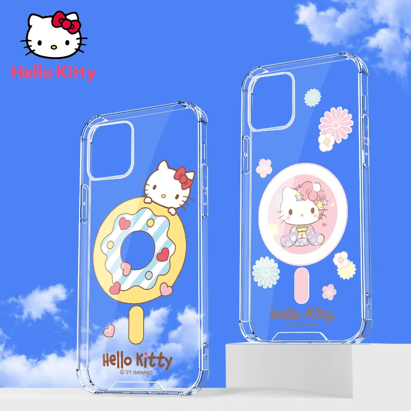 UKA Sanrio Characters Anti-fall Clear PC TPU Magnetic MagSafe Case Cover