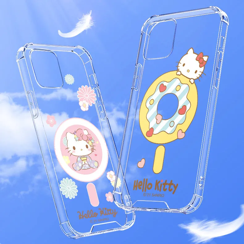 UKA Sanrio Characters Anti-fall Clear PC TPU Magnetic MagSafe Case Cover