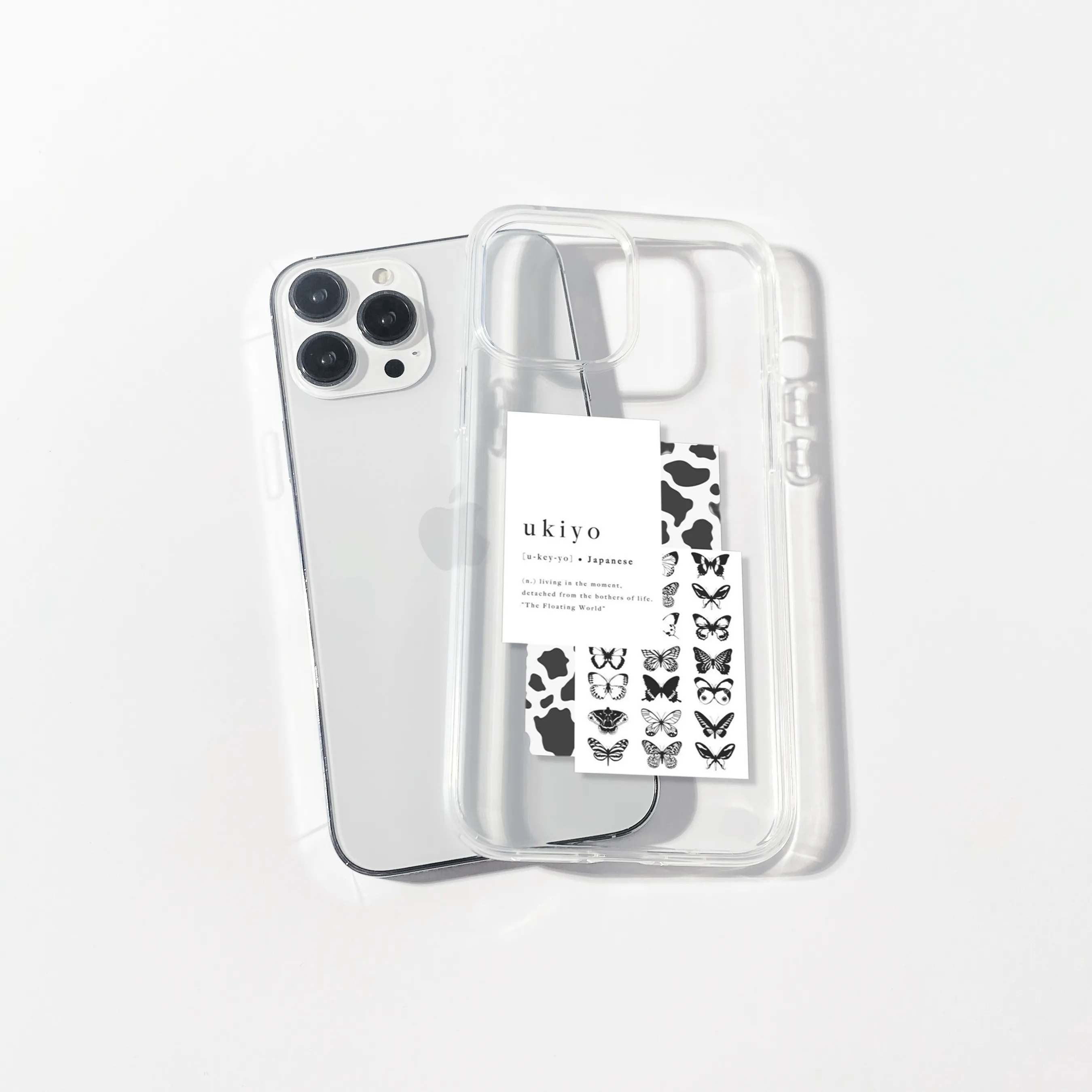 Ukiyo Aesthetic Silicone Clear Case