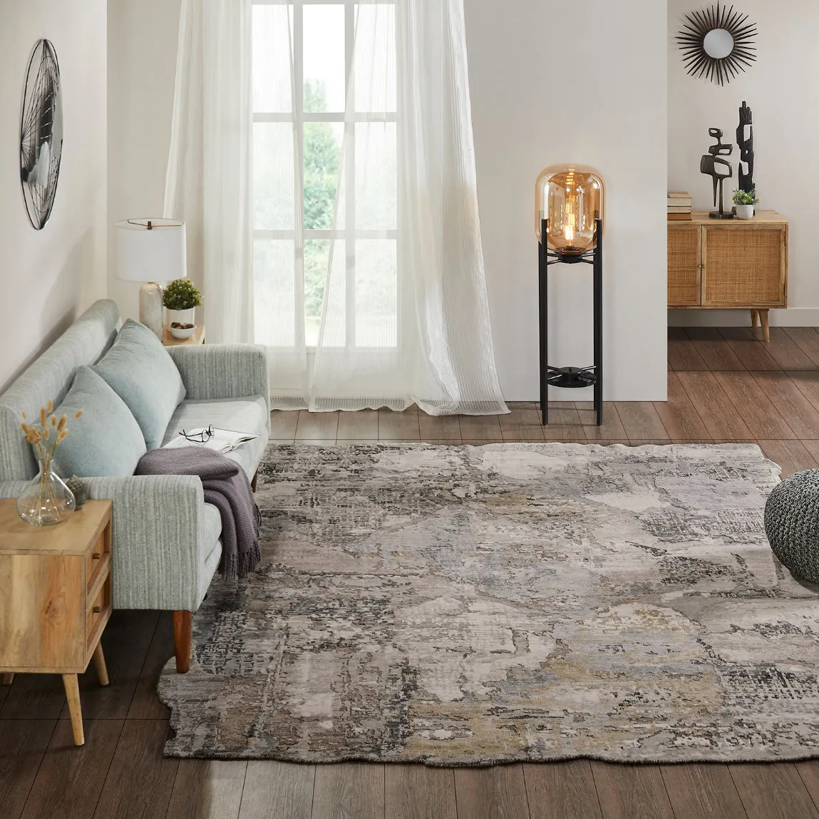 Victorio Rug Grey Tones and Neutral  (6'x9')  CALL FOR PRICING