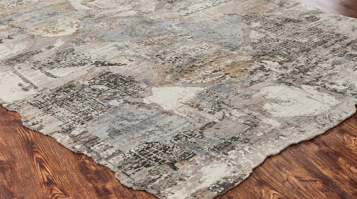 Victorio Rug Grey Tones and Neutral  (6'x9')  CALL FOR PRICING