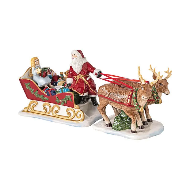 VILLEROY & BOCH Christmas Toys Slitta Nostalgia Decorazione Natale 36x14x17cm