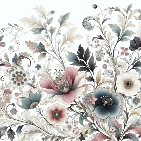 vintage floral wall art