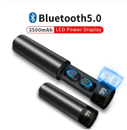 Waterproof Wireless Earphones With Double Mic