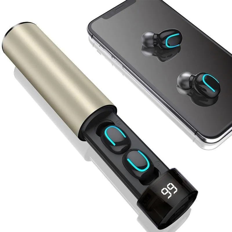 Waterproof Wireless Earphones With Double Mic