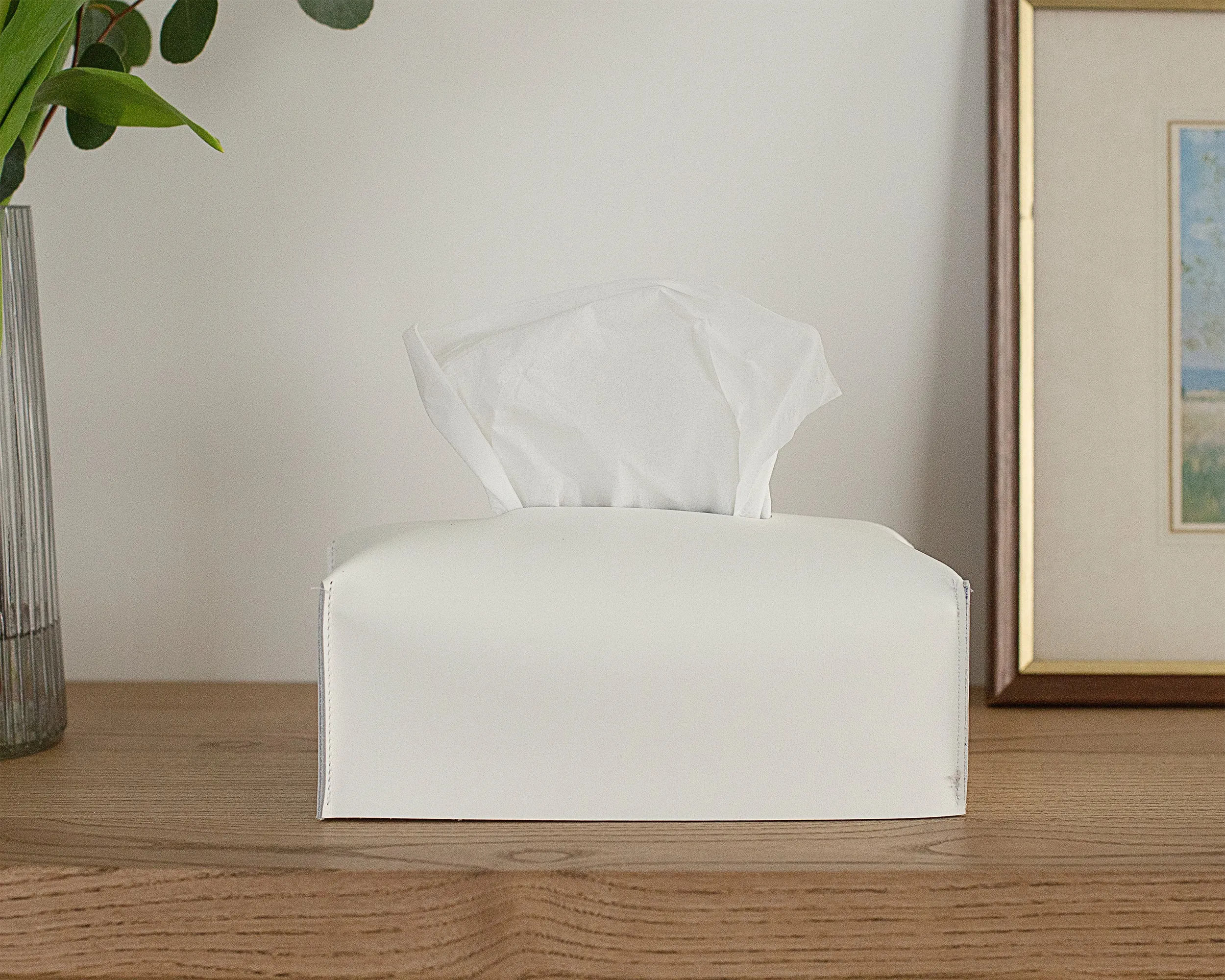 White Tissue Box Cover Rectangle, Nursery Decor