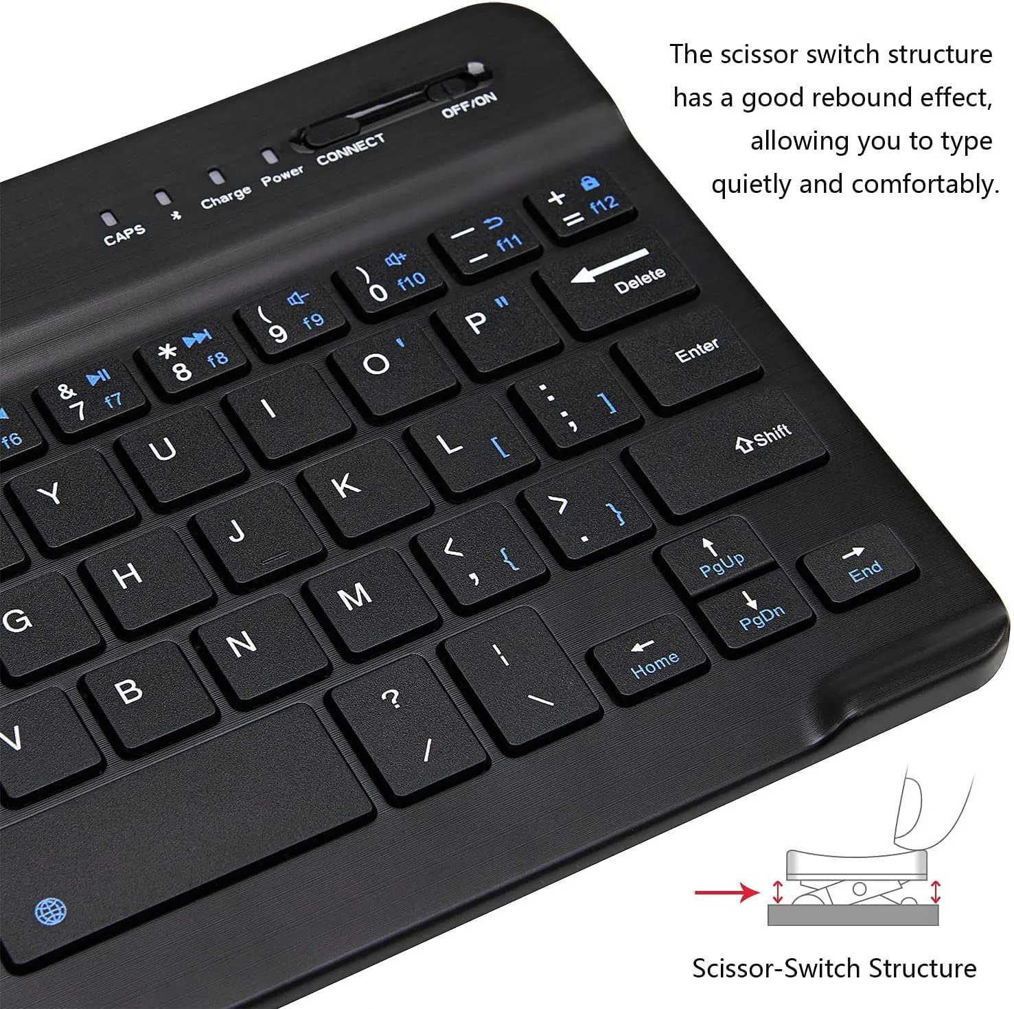 Wireless Bluetooth Keyboard for Steam Deck, Mytrix Slim Compact Keyboard for Linux, Windows, Mac, Laptop, PC, Notebook