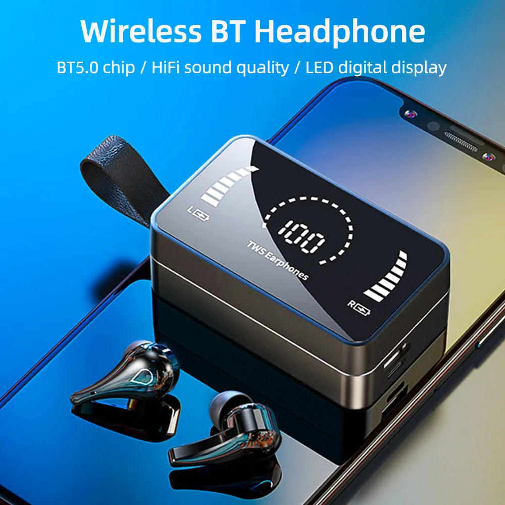 Wireless BT Headphone In-ear Sport Music Earbuds