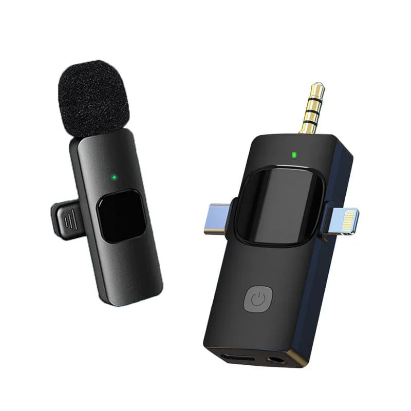 Wireless Lavalier Microphone for Live Streaming and Tiktok Recording