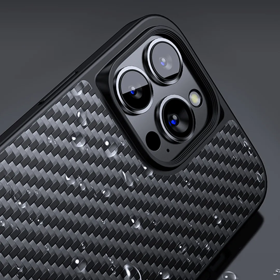 WLONS Kevlar Carbon Fiber Magnetic Case for iPhone