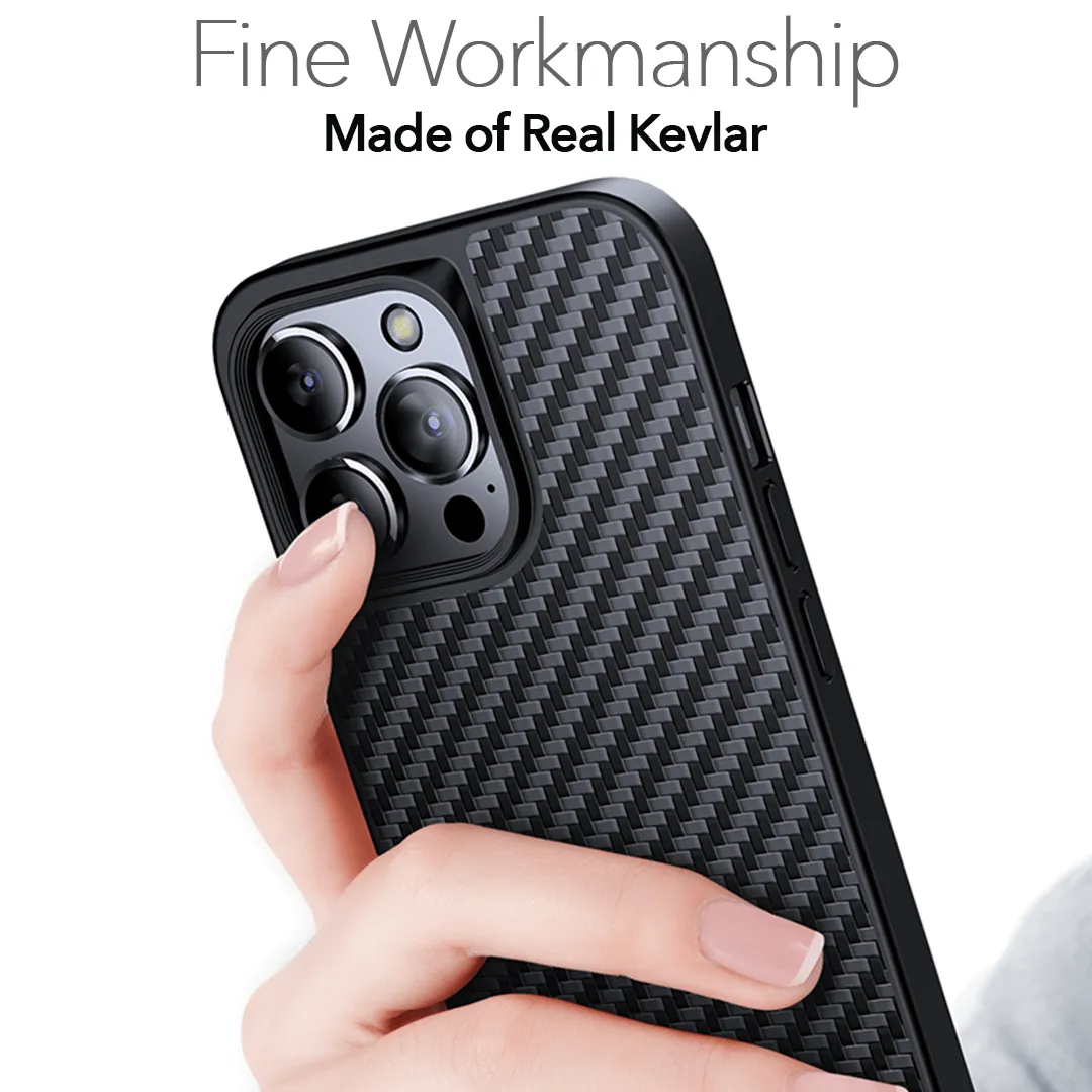 WLONS Kevlar Carbon Fiber Magnetic Case for iPhone