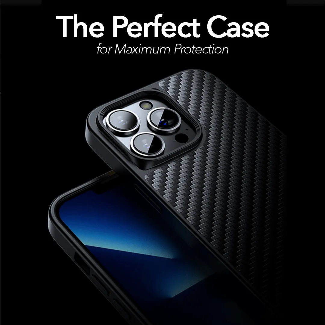 WLONS Kevlar Carbon Fiber Magnetic Case for iPhone