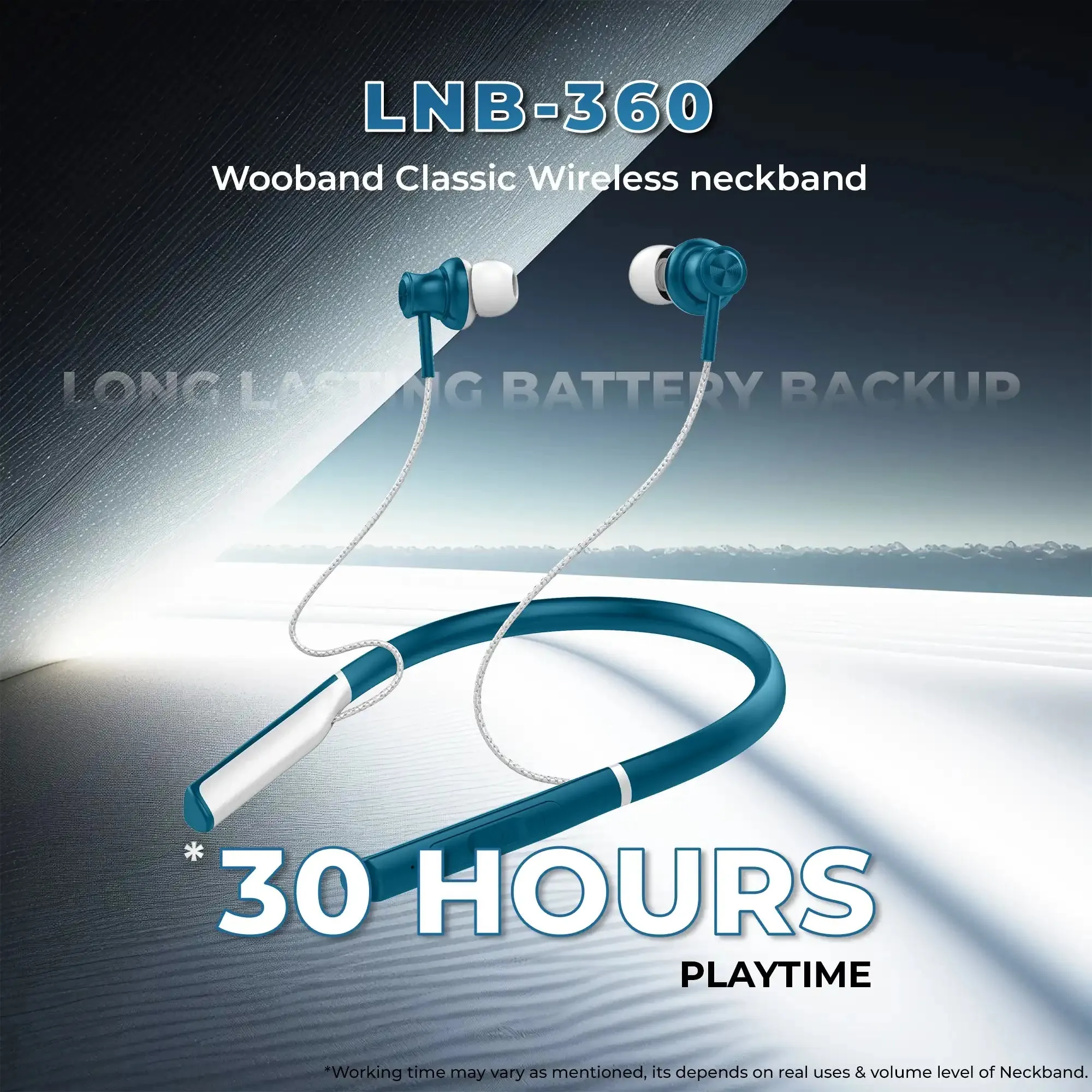 WOOBAND Classic Wireless neckband Green (LNB-390)