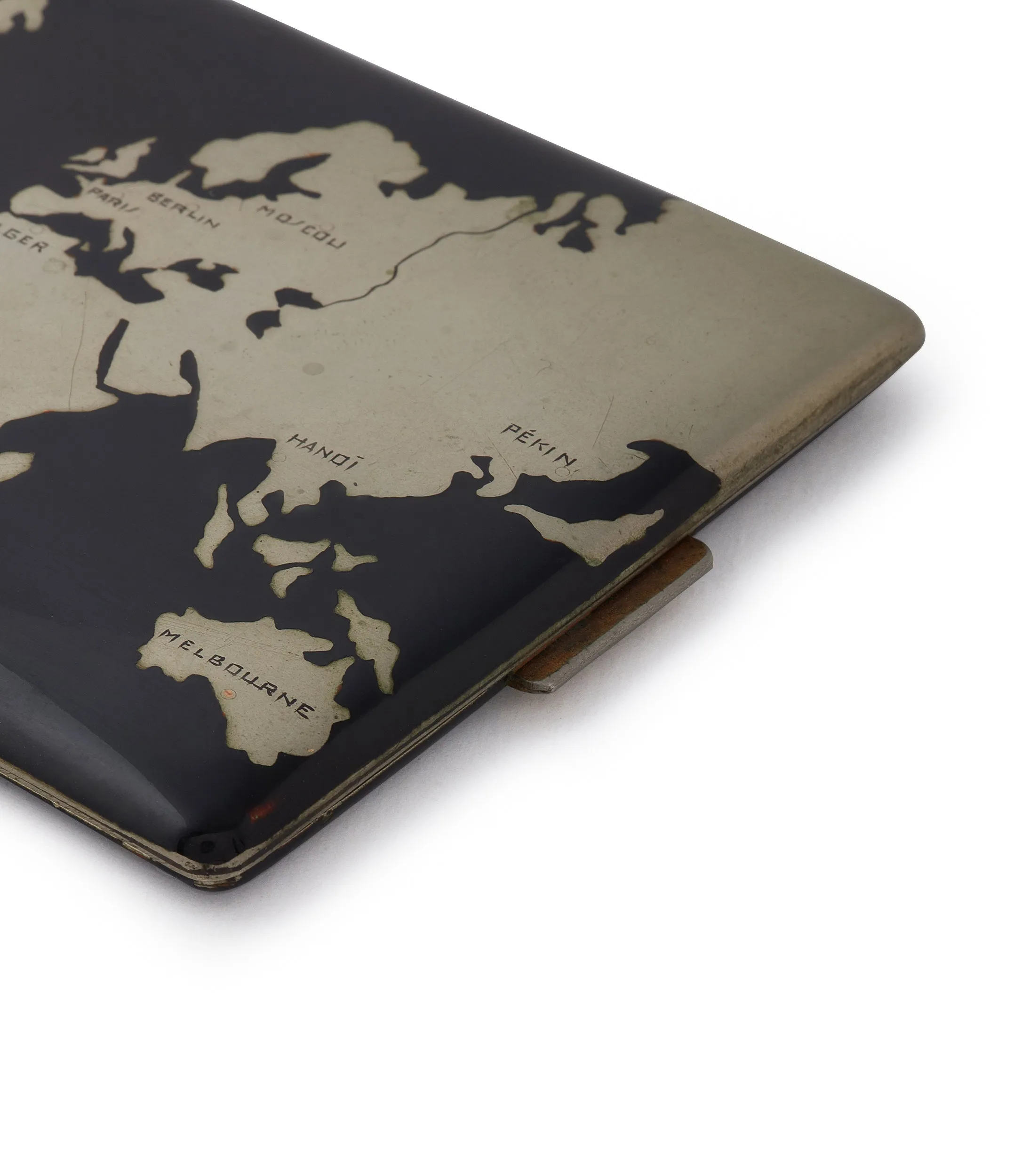 World Map Cigarette Case | Lacquered