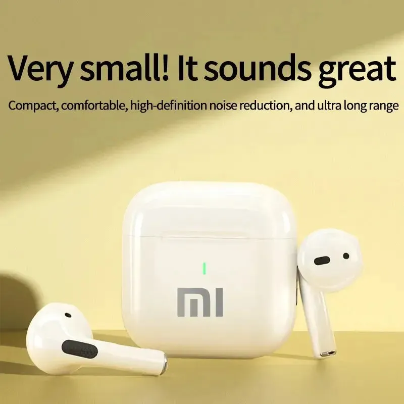 Xiaomi Buds Headphones TWS Wireless Earbuds Bluetooth 5.3 Touch Control IPX5 Waterproof HIFI Headset Carrying Cable with Mic