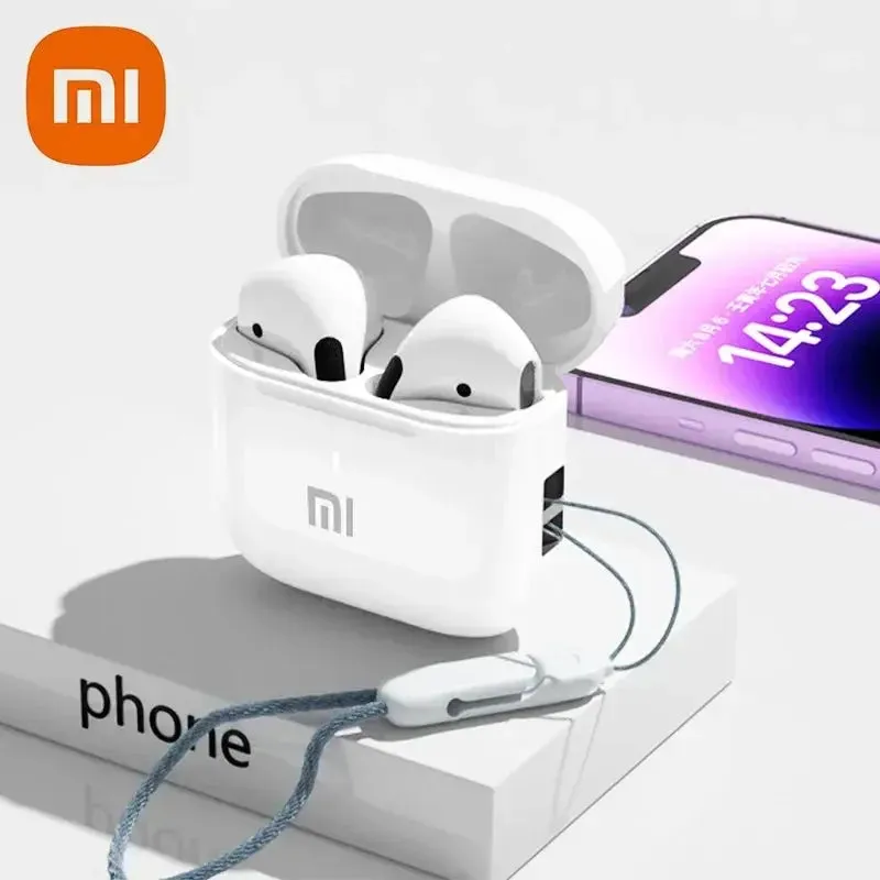 Xiaomi Buds Headphones TWS Wireless Earbuds Bluetooth 5.3 Touch Control IPX5 Waterproof HIFI Headset Carrying Cable with Mic