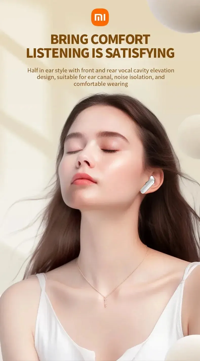 XIAOMI E18 Pro Headphones LCD Touch Screen Visible Sport Earphones ANC Wireless Earbuds Bluetooth Built-in Mic Headset