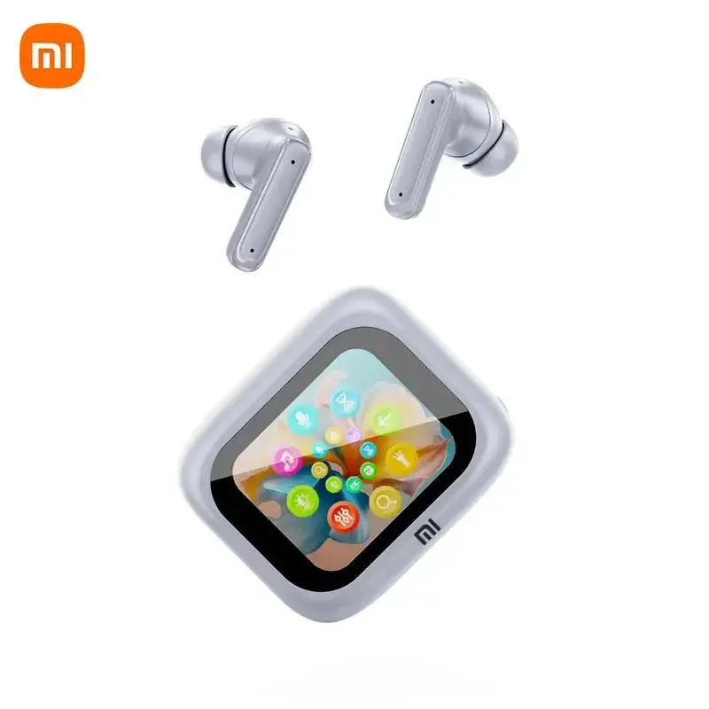 XIAOMI E18 Pro Headphones LCD Touch Screen Visible Sport Earphones ANC Wireless Earbuds Bluetooth Built-in Mic Headset