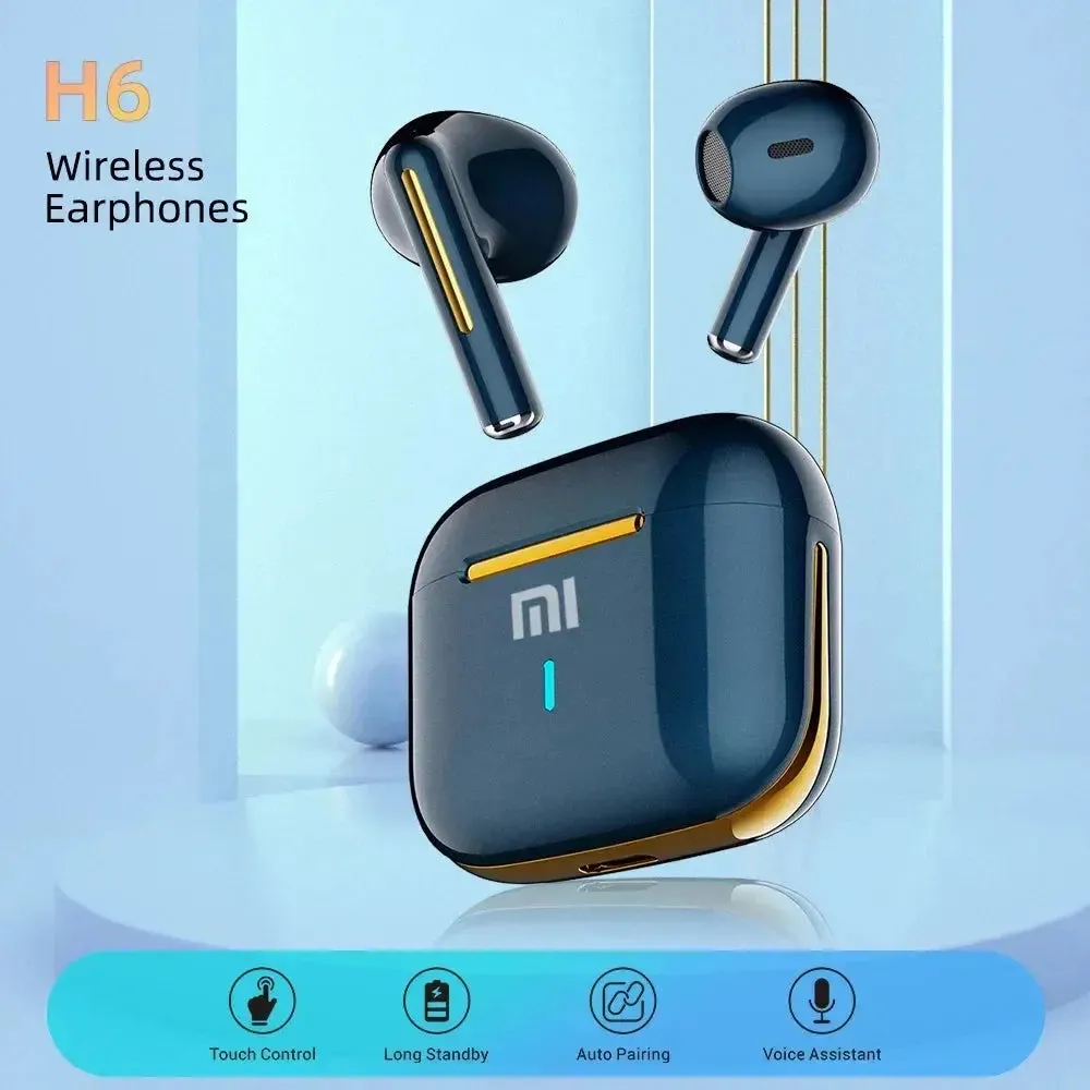 Xiaomi H6 Earphones True Wireless Bluetooth Headset Sports Reducting Bluetooth Headset Long Standby Touch Control Game Call Mic