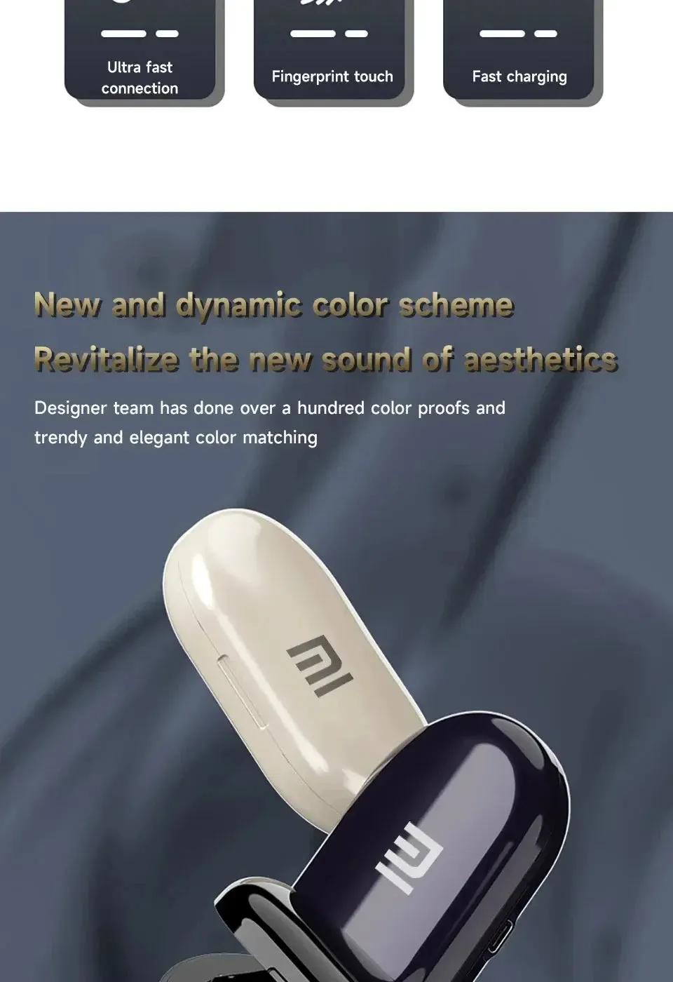 XIAOMI Wireless Bluetooth Earphones Sports Earphones With Earhooks Open Ear TWS I68 HiFi Stereo Sound True Earbuds Built-in Mic