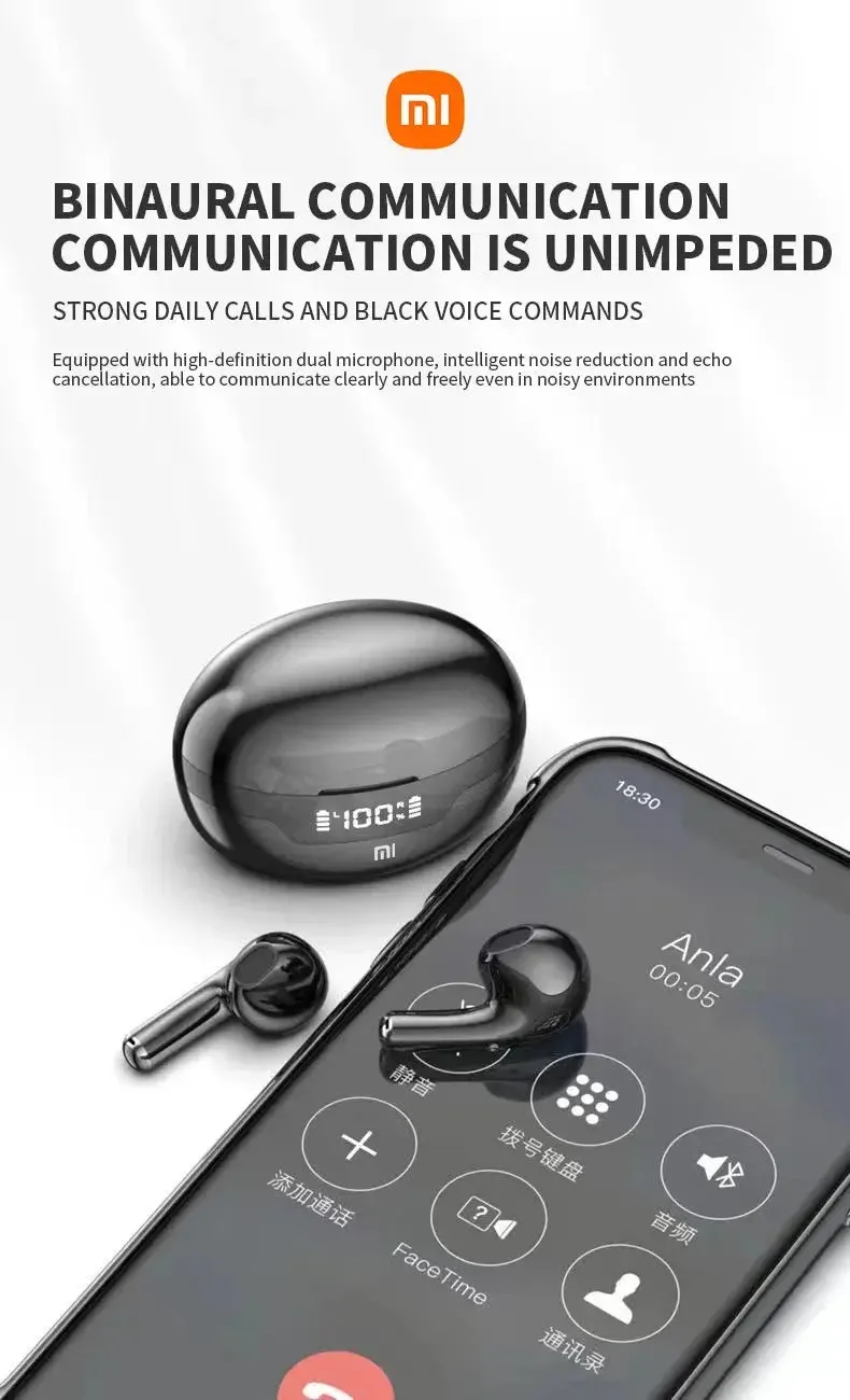 Xiaomi Wireless Earphones J97 in-ear Bluetooth 5.2 Earphones HiFi Stereo TWS Sports Waterproof Earphones Built-in Microphone