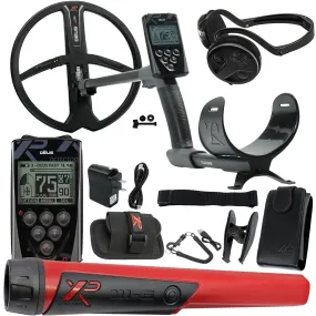 XP Deus Metal Detector with Remote, 11” X35 Search Coil, WSAUDIO Headphones, and MI-6 Pinpointer