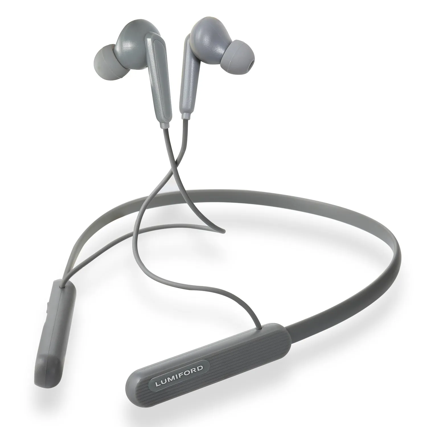 XploriaHD XP25 in-Ear Wireless Flexible Neckband Earphones - Gun Grey