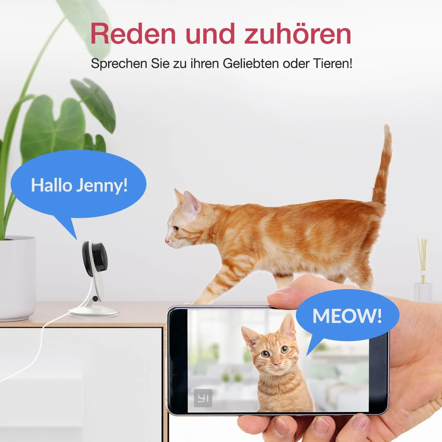 Yi 1080P Smart Home Camera Indoor Ai Menselijk/Hond Kat Huisdier Wifi Security Camera Surveillance System Met Night vision Activiteit Zone