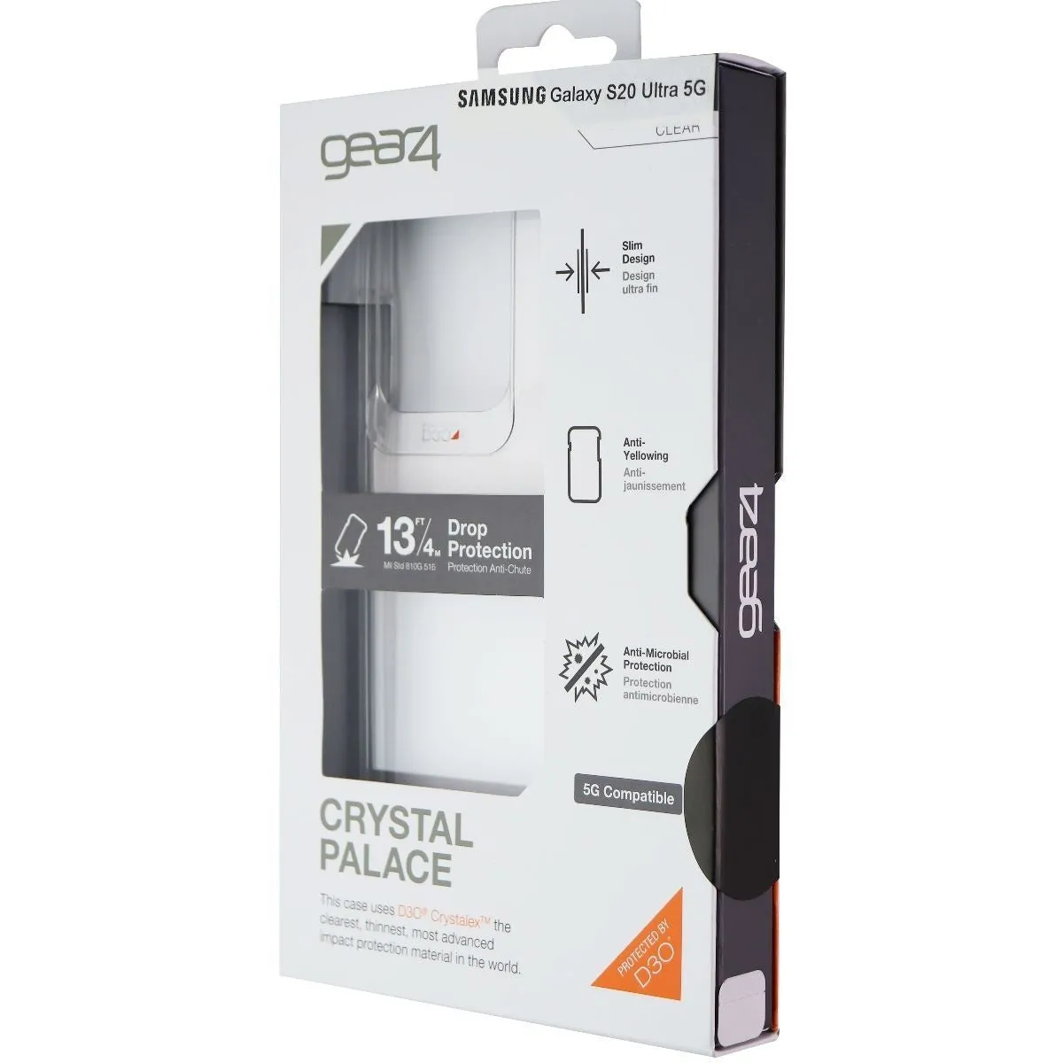 ZAGG Crystal Palace Series Hybrid Case for Samsung Galaxy S20 Ultra - Clear