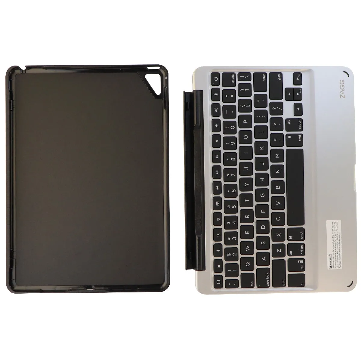 ZAGG Slim Book Bluetooth Keyboard Folio Case for iPad Pro 9.7 - Black/Silver