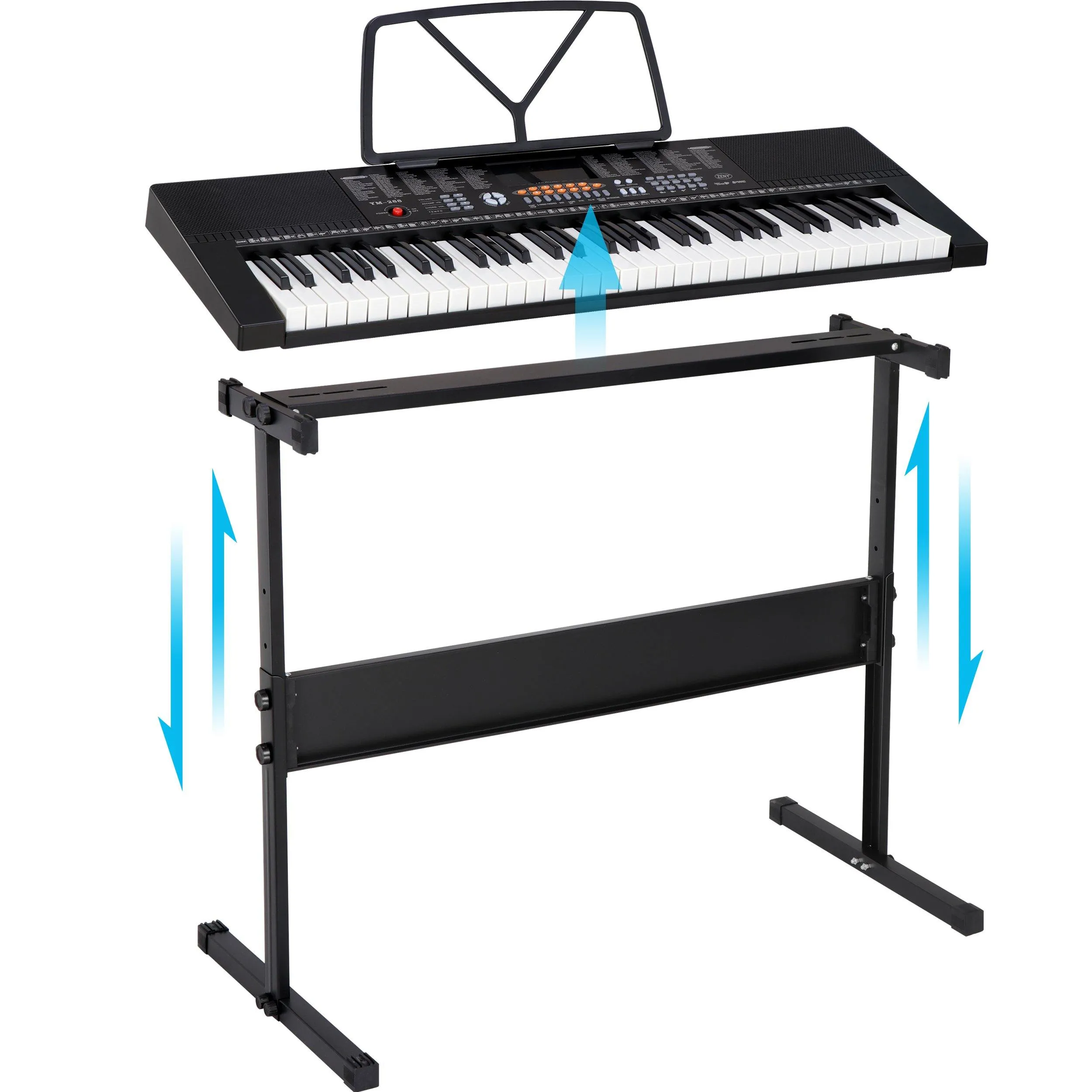 ZENY™ 61-Key Full Size Electronic Keyboard Piano w/Built-in Speakers